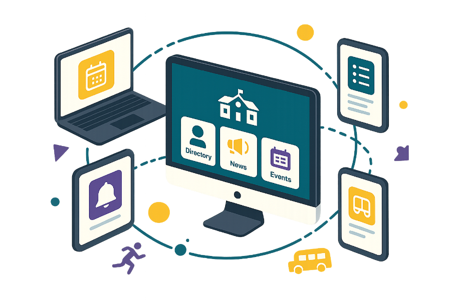 ESV CMS and engagement platform illustration